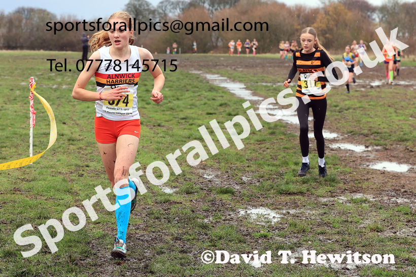 Girls Under-15s 2025 Start Fitness NEHL, Wrekenton, Gateshead, Sunday, November 23rd. Photo: David T. Hewitson/Sports for All Pics